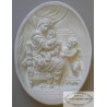 BAS RELIEF - VIERGE A LA CHAISE
